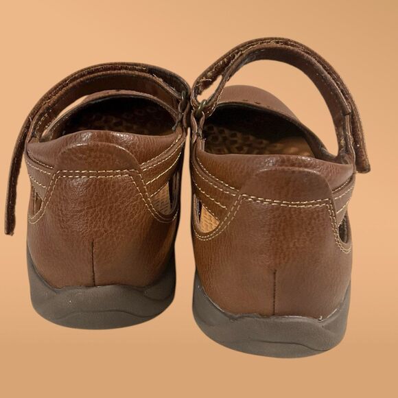 Baretraps Posture Shoes Brown Mary Janes Size 8M Jennings Hook Loop Straps - Picture 12 of 12